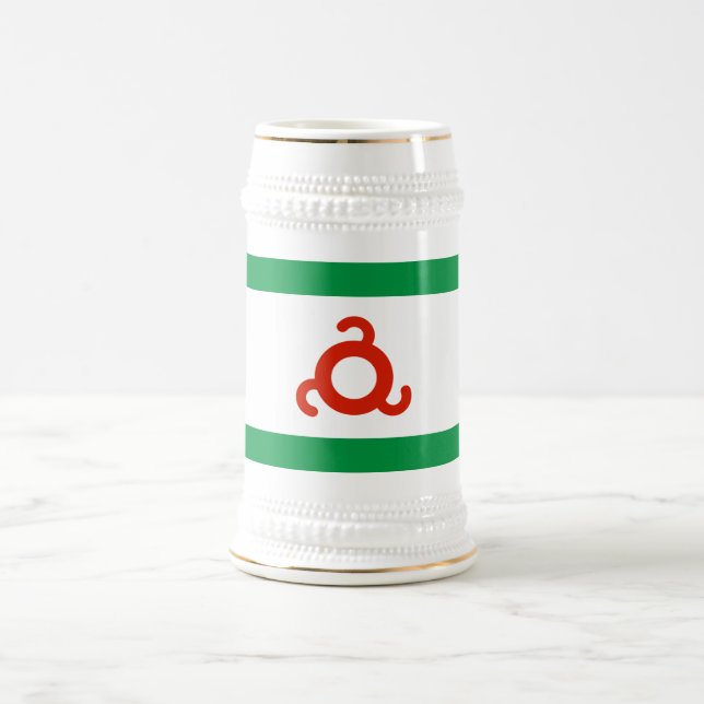 Jarra De Cerveza Bandera de Ingushetia (Centro)