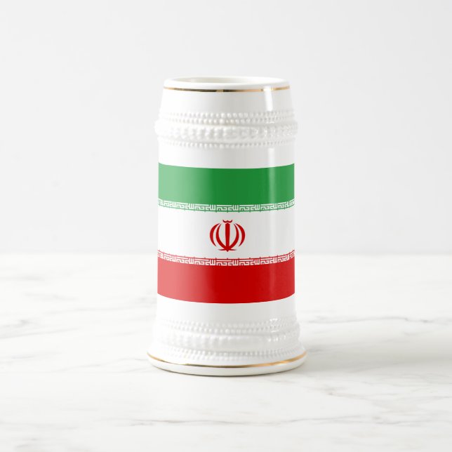Jarra De Cerveza Bandera de Irán (Centro)