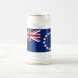 Jarra De Cerveza Bandera de Islas Cook
