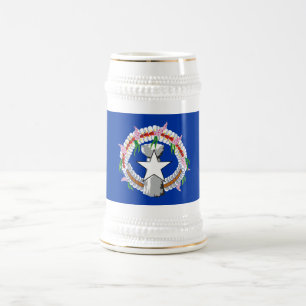Jarra De Cerveza Bandera de Islas Marianas del Norte
