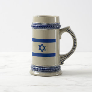 Jarra De Cerveza Bandera de Israel