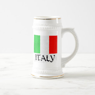 JARRA DE CERVEZA BANDERA DE ITALIA