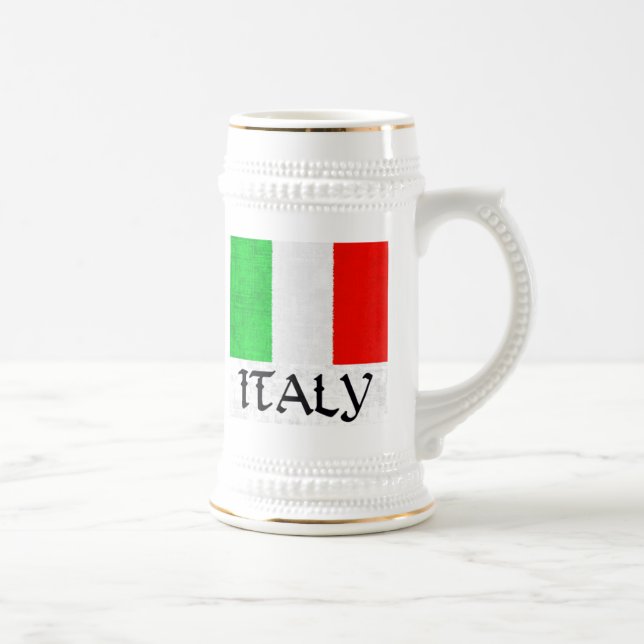 JARRA DE CERVEZA BANDERA DE ITALIA (Derecha)