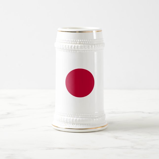 Jarra De Cerveza Bandera de Japón (Centro)