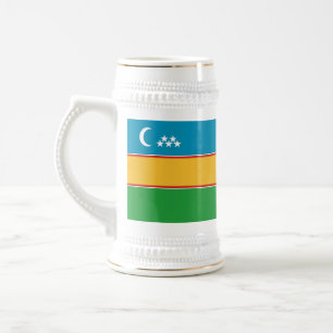 Jarra De Cerveza Bandera de Karakalpakistán