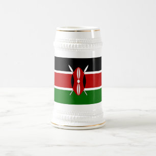Jarra De Cerveza Bandera de Kenia