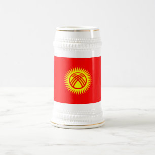 Jarra De Cerveza Bandera de Kirguistán
