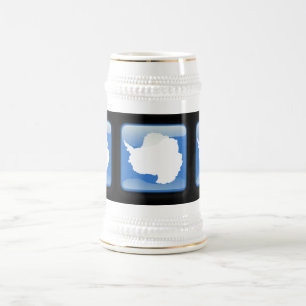 Jarra De Cerveza Bandera de la Antártida