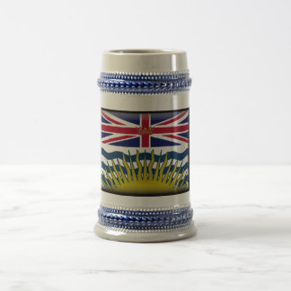 Jarra De Cerveza Bandera de la Columbia Británica (Canadá)
