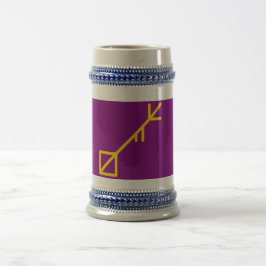 Jarra De Cerveza Bandera de la Isla de Sessrumnir