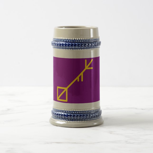 Jarra De Cerveza Bandera de la Isla de Sessrumnir (Centro)