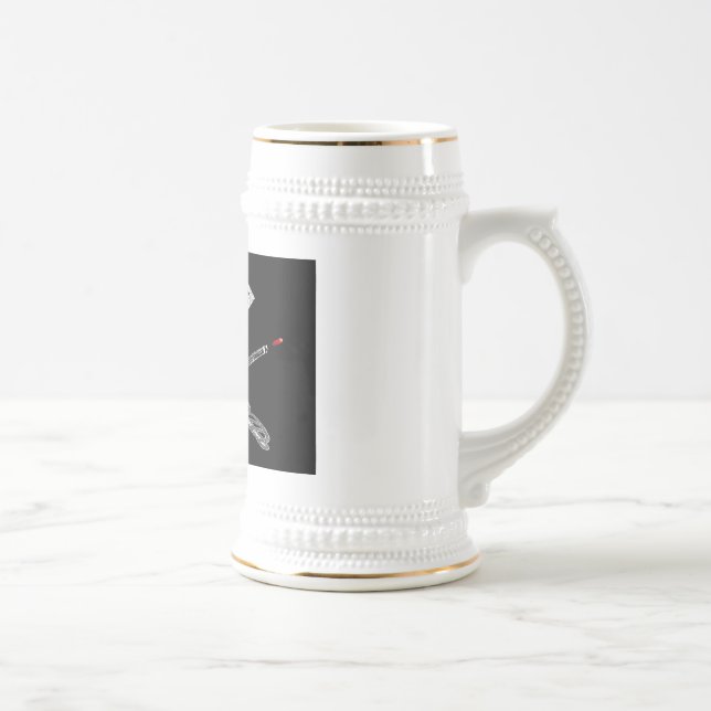 Jarra De Cerveza Bandera de la regla del diamante (Derecha)