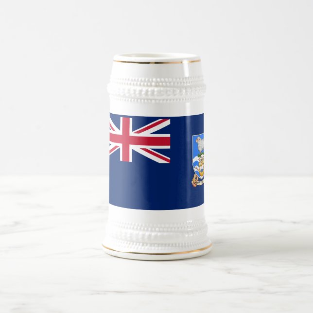 Jarra De Cerveza Bandera de las Islas Malvinas (Centro)