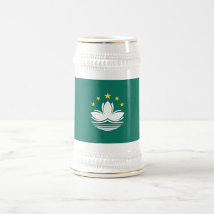 Jarra De Cerveza Bandera de Macao