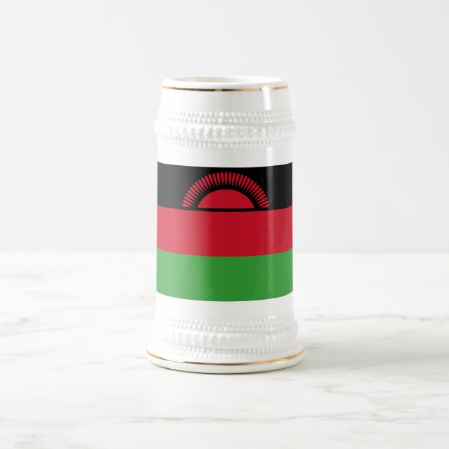 Jarra De Cerveza Bandera de Malawi (Centro)