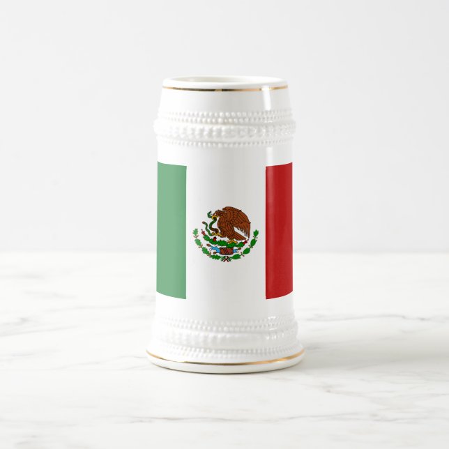 Jarra De Cerveza Bandera de México (Centro)