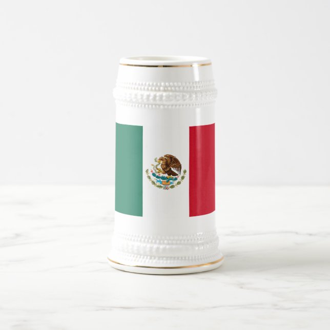 Jarra De Cerveza Bandera de México, Bandera de la República Mexican (Centro)