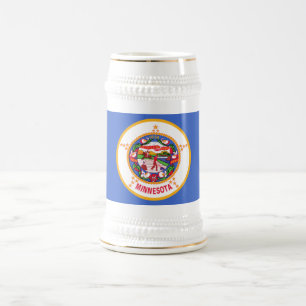 JARRA DE CERVEZA BANDERA DE MINNESOTA
