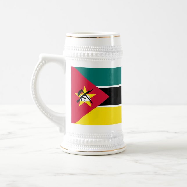 Jarra De Cerveza Bandera de Mozambique (Izquierda)