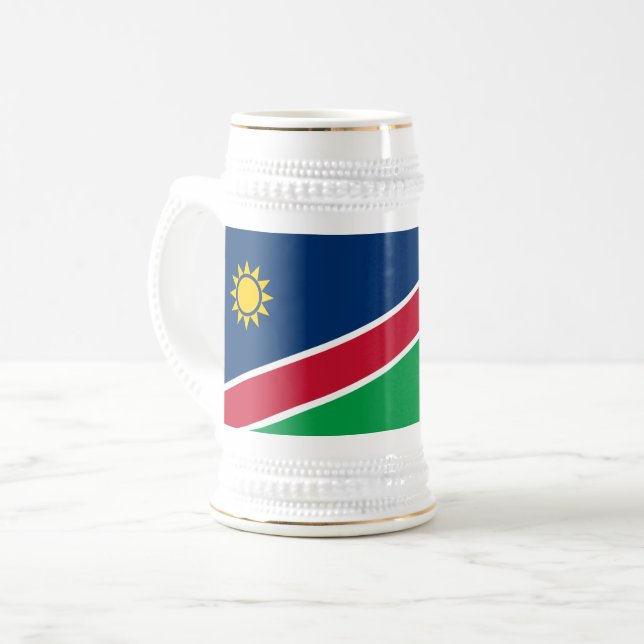 Jarra De Cerveza Bandera de Namibia (Anverso izquierdo)
