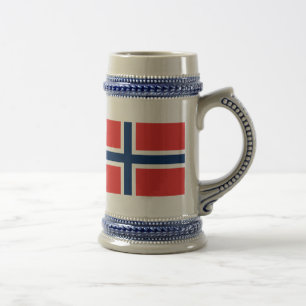 Jarra De Cerveza Bandera de Noruega