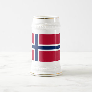 Jarra De Cerveza Bandera de Noruega