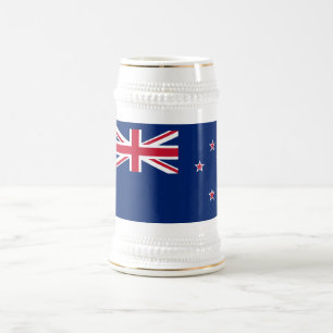 Jarra De Cerveza Bandera de Nueva Zelanda