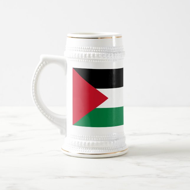 Jarra De Cerveza Bandera de Palestina (Izquierda)