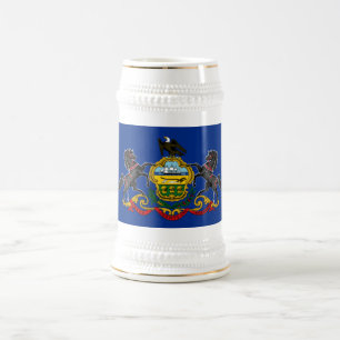 JARRA DE CERVEZA BANDERA DE PENSILVANIA