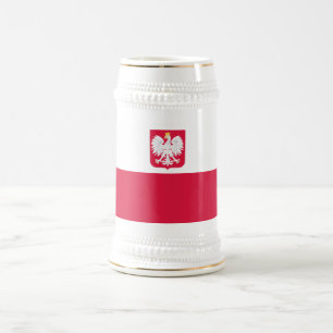 Jarra De Cerveza Bandera de Polonia