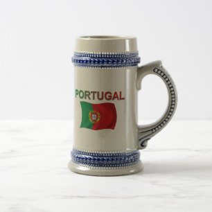 Jarra De Cerveza Bandera de Portugal
