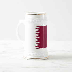 Jarra De Cerveza Bandera de Qatar