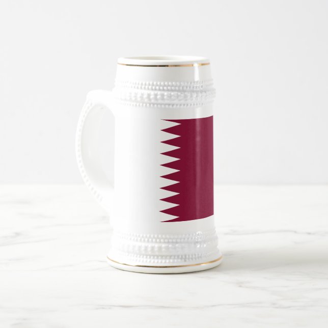 Jarra De Cerveza Bandera de Qatar (Anverso izquierdo)