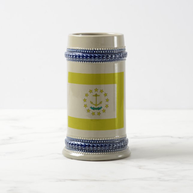 Jarra De Cerveza Bandera de Rhode Island (Centro)
