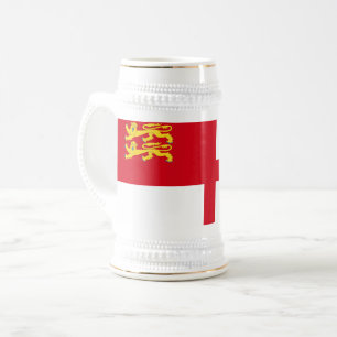 Jarra De Cerveza Bandera de Sark