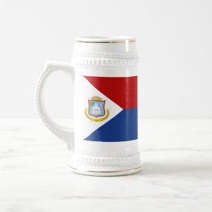 Jarra De Cerveza Bandera de Sint Maarten