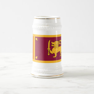 Jarra De Cerveza Bandera de Sri Lanka