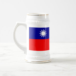 Jarra De Cerveza Bandera de Taiwán