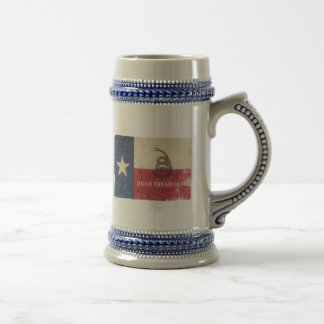 Jarra De Cerveza Bandera de Tejas y de Gadsden