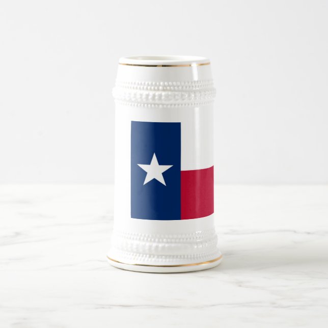 Jarra De Cerveza Bandera de Texas (Centro)