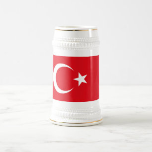 Jarra De Cerveza Bandera de Turquía