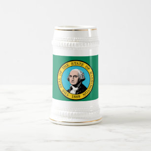 JARRA DE CERVEZA BANDERA DE WASHINGTON