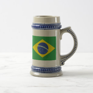 Jarra De Cerveza Bandera del Brasil