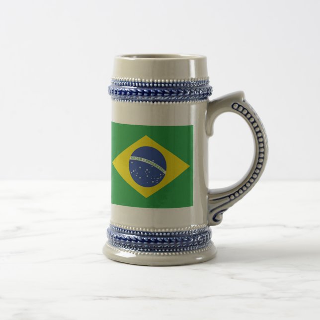 Jarra De Cerveza Bandera del Brasil (Derecha)