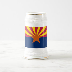 Jarra De Cerveza Bandera del estado de Arizona