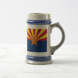 Jarra De Cerveza Bandera del estado de Arizona