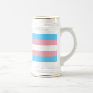 Jarra De Cerveza Bandera del Orgullo Transgénero