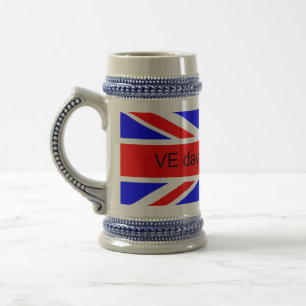Jarra De Cerveza Bandera del Reino Unido VE Day 2025 Mug
