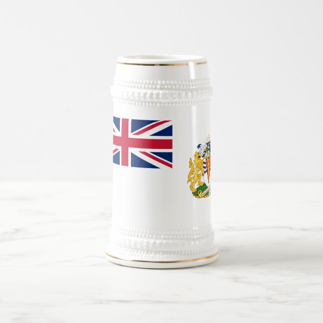 Jarra De Cerveza Bandera del Territorio Antártico Británico (Centro)