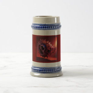 Jarra De Cerveza Bandera estadounidense en el metro de Mandelbrot